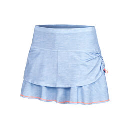 Lucky in Love Chambray Ruched Skirt
